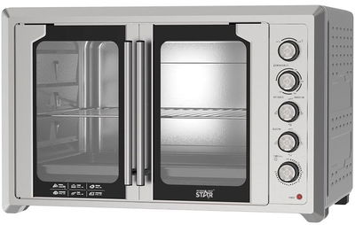 فرن كهربائي ويننج ستار، 120 لتر، 2800 واط، اضاءة داخلية، ST-9853 - فضي product image 5