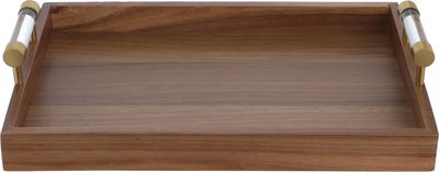 طوفرية خشب السيف غاليري، 4×26×39 سم، يد اكريلك - بني غامق product image 1