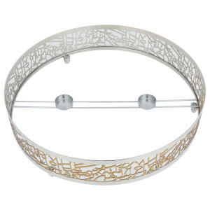 صحن ارز استيل السيف غاليري، 45×8×45 سم - فضي ذهبي product image 2