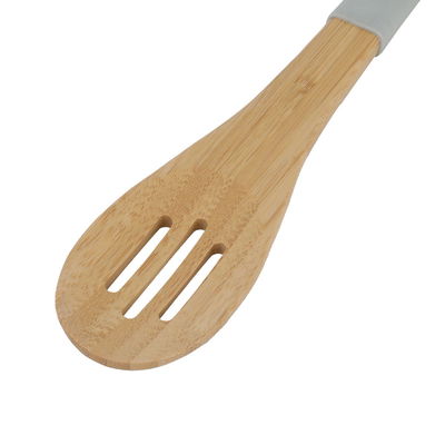 Al Saif Gallery wooden serving spoon, with silicone handle - grey product image 3