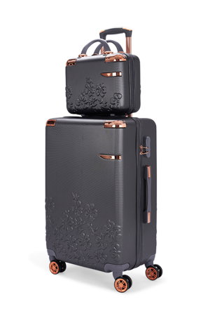 طقم شنط سفر ABS ليمرا، 5 مقاسات، 4 عجلات، زاويه 360 درجة، LMA-16130 - رمادي غامق product image 2