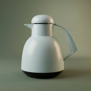 Helios Thermos, 1 liter, thermal glass inner case, pressure - light green product image
