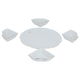Al Saif Gallery porcelain yogurt set, round plate, 5 pieces - white product image 2