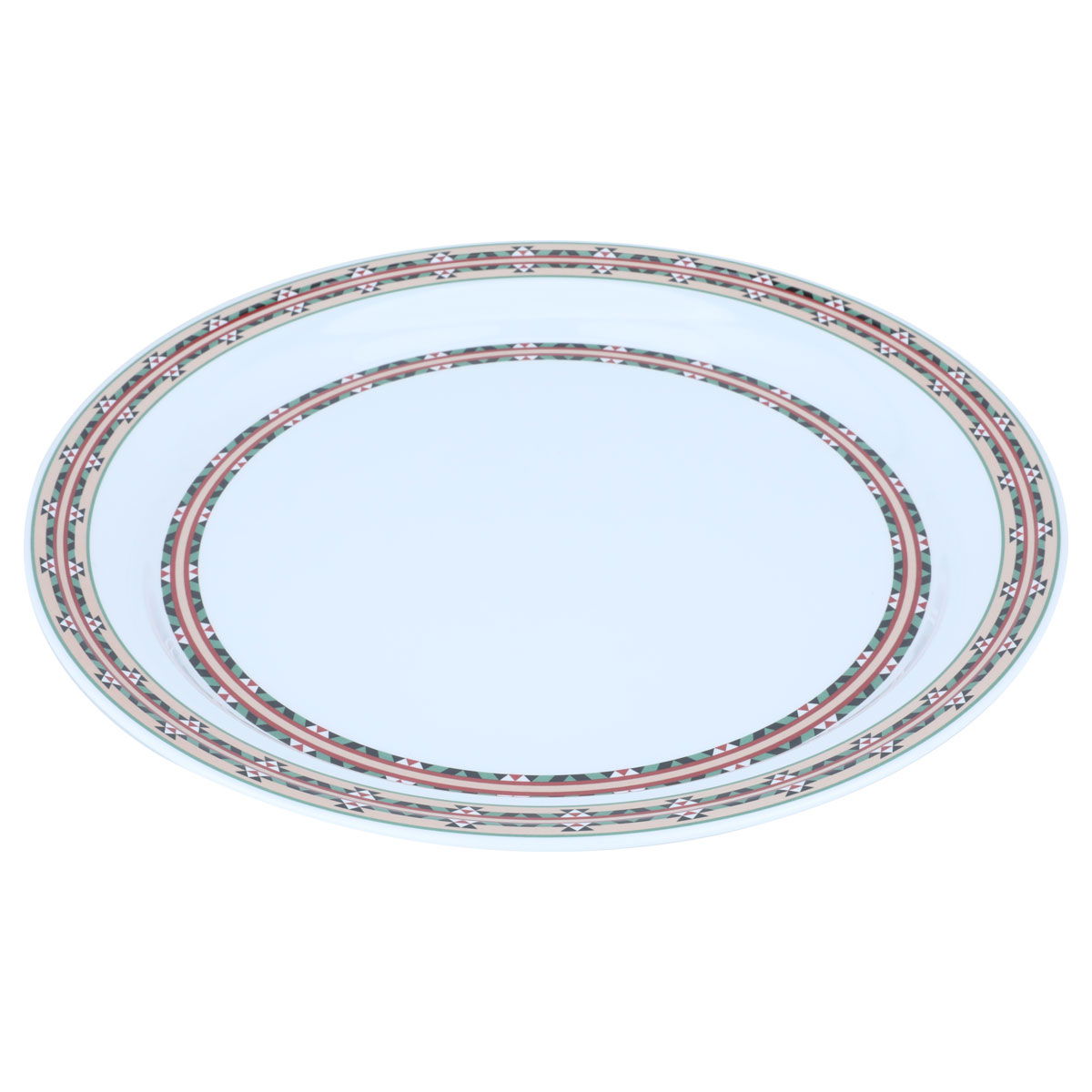 صحن ميلامين السيف غاليري، 40 سم، دائري، نقش عسيري - أبيض product image