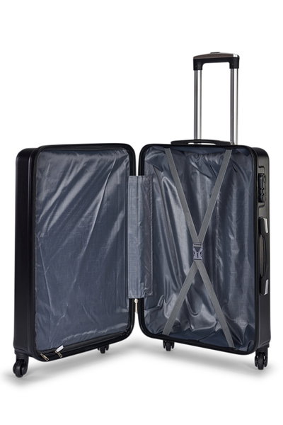 Limra WM-190 ABS Luggage Set, 3 Sizes, 4 Wheels, Combination Lock - Black product image 6