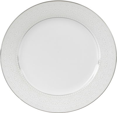 طقم تقديم سفرة بورسلان السيف غاليري، 86 قطعة - أبيض فضي product image 15