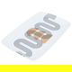 Al Saif Gallery plastic serving plate, 34 x 25 cm, rectangle, sun pattern - white product image 1
