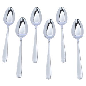 Sola Steel Al Saif Gallery Spoon Set, Plain, 6 Pieces - Silver product image 2