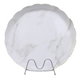 Al Saif Gallery Fiber Serving Plate, 41X41X2.6 Cm, Round - White Marble product image 2
