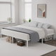 Awa Iron Bed , 90 X 190 Cm - White product image 1
