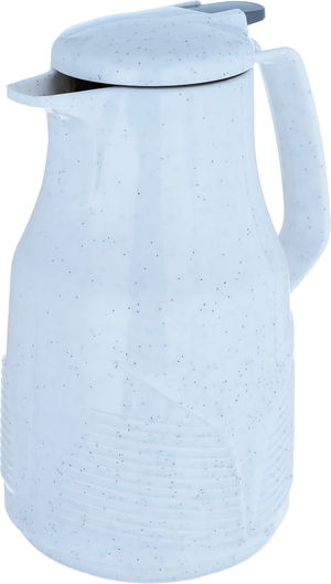 Rhinestone thermos, 1 liter, thermal glass inner container, plastic outer shell - white product image 4