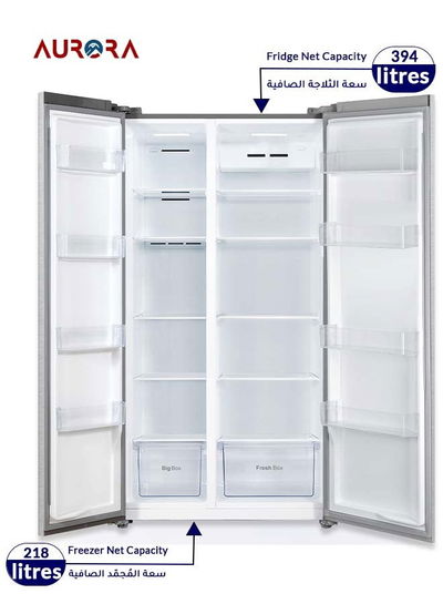 ثلاجة نوفروست اروروا، 612 لتر، 21.6 قدم، نظام منع تكون ثلج، AR-840SNFT - فضي product image 4