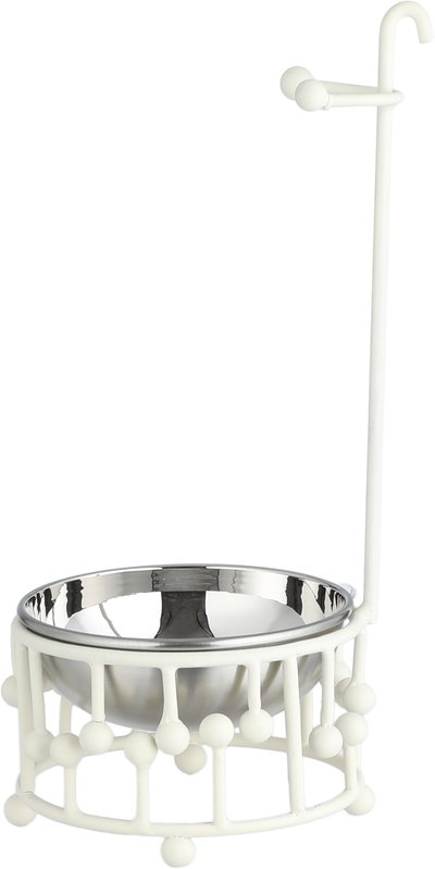 Al Saif Gallery Stainless Steel Spoon Holder, Round, 10X10X23.5 Cm - White Silver product image 2