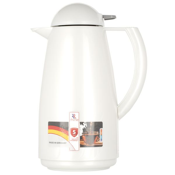 Alrhine Marcotec thermos, 1 liter, glass inner container, plastic outer shell - silver product image