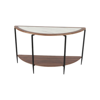 مدخل استقبال معدن خشب، 120×79×39 سم - بني product image 2