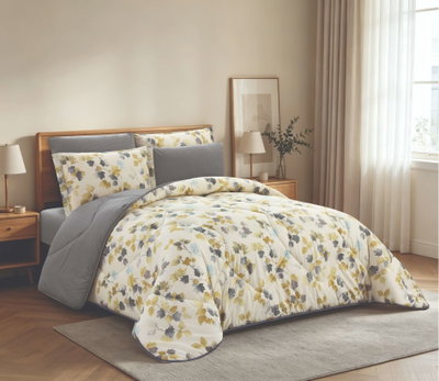 طقم لحاف سمر لاند قطن، 240x260 سم، نفرين، 6 قطع - كريمي product image 3