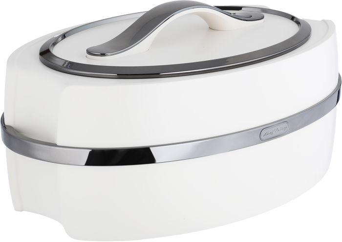 Al Saif Gallery Kanda 2 Case Set, 3 Pieces, Steel Inner Case, Oval - Pearl Silver product image 3