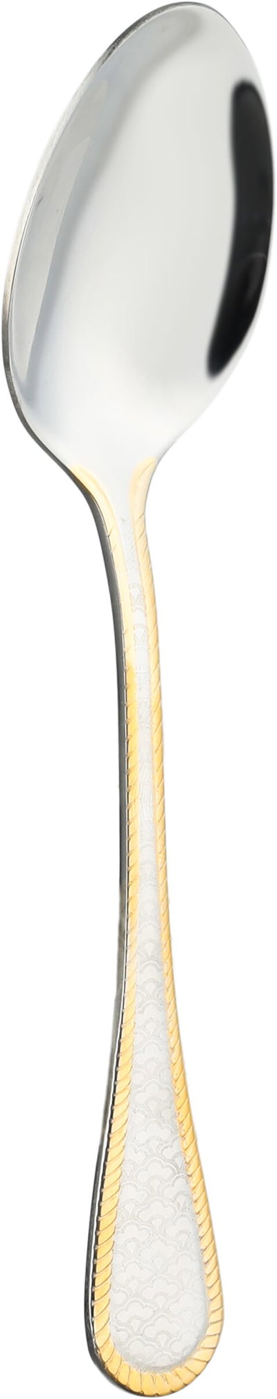 طقم ملاعق استيل السيف غاليري، 6 قطع - فضي ذهبي product image 2