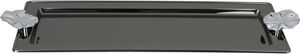 Al Saif Gallery stainless steel serving tray, 47x18.5x2 cm, rectangular, silver-black handle product image