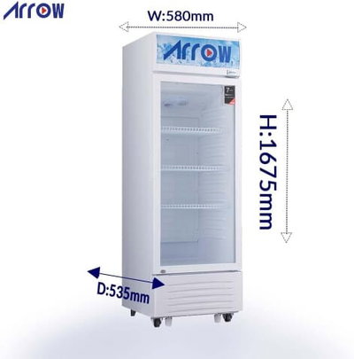 ثلاجة عرض دبفروست ارو، 243 لتر، 8.6 قدم، 3 ارفف، RO-250SCK - ابيض product image 5