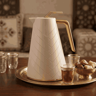 ترمس جلوري، 500 ملل، حافظة داخلية زجاج - وردي product image 2