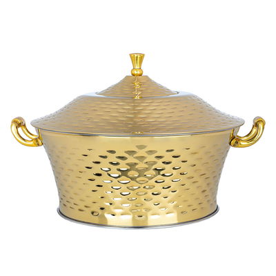 Al Saif Gallery Kenza Steel Food Container, 24 cm - Gold product image 1