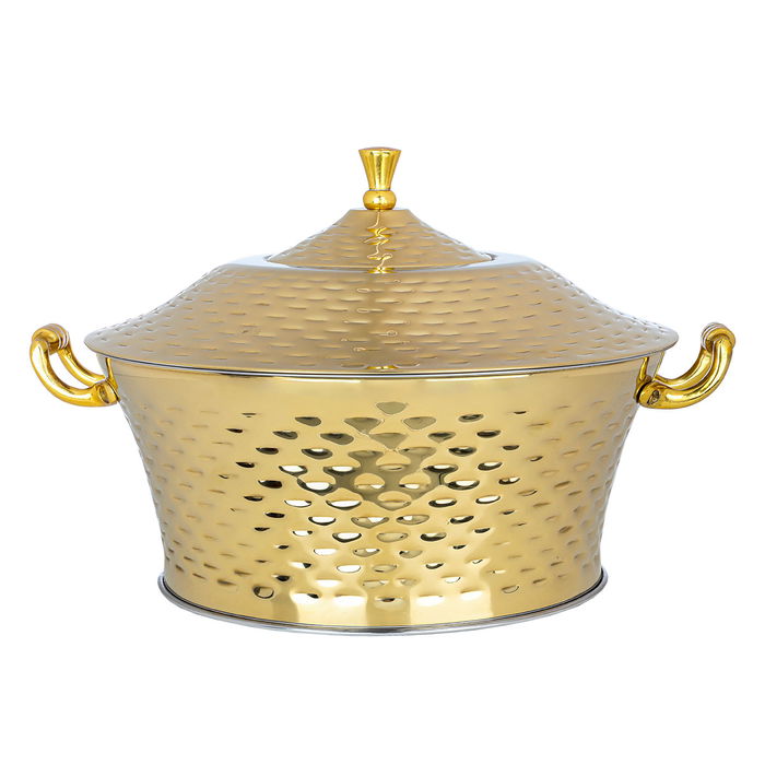 Al Saif Gallery Kenza Steel Food Container, 24 cm - Gold product image 1
