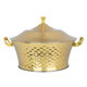 Al Saif Gallery Kenza Steel Food Container, 24 cm - Gold product image 1