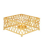 Al Saif Gallery Steel Heating Base, 14 x 14 x 7 cm, Square - Gold product image 1