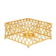 Al Saif Gallery Steel Heating Base, 14 x 14 x 7 cm, Square - Gold product image 1
