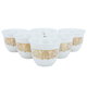 طقم فناجين قهوة عربي بورسلان السيف غاليري، 6 قطعة، 80 مل - ابيض product image 2