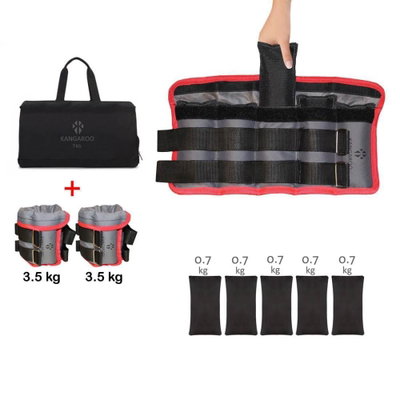 Kangaroo 100031 Foot and Hand Weights, 7 kg, Adjustable - Multicolor product image 2