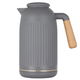 Timeless Jayda Thermos, 1 liter, wooden handle, thermal glass inner shell, plastic outer shell - dark gray product image 1