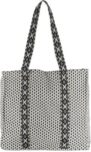 شنطة ترامس قماش السيف غاليري، 39x16x35 سم - كريمي اسود product image 2