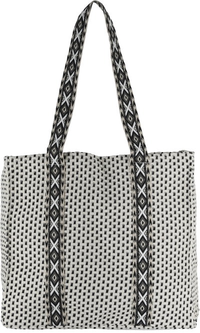 شنطة ترامس قماش السيف غاليري، 39x16x35 سم - كريمي اسود product image 2