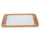 trayh SteelAl Saif Gallery, 40 x 26 x 3 cm, wooden edge, rectangle - brown product image 2