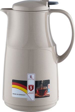 Al-Rhine thermos, 1 liter, press - beige product image