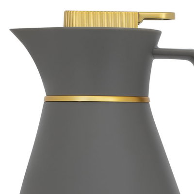 ترمس شيفون زجاج جلوري، 1 لتر - رمادي غامق product image 2