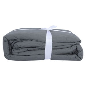 طقم مفرش سرير فايبر السيف غاليري، 4قطع، كبير - رمادي product image 2