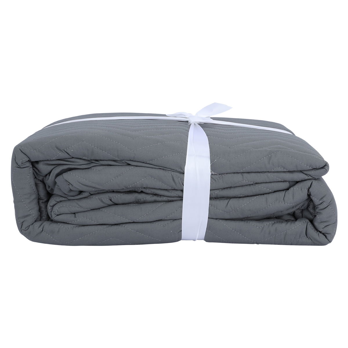 طقم مفرش سرير فايبر السيف غاليري، 4قطع، كبير - رمادي product image 2