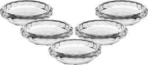 طقم صحون تقديم زجاج السيف غاليري، 9.2x9.2x2.5 سم، 5 قطع، دائري -شفاف product image