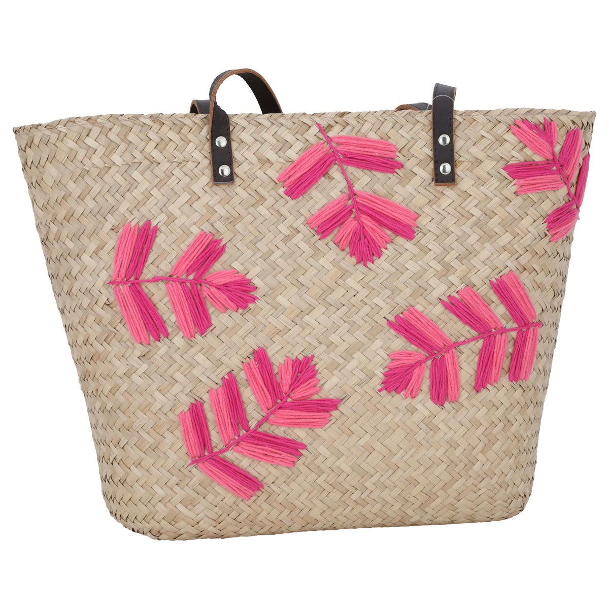 Al Saif Gallery wicker bag, 49x10x31 cm - pink beige product image