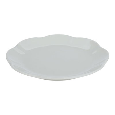 Al Saif Gallery porcelain flat plate, 21 cm, round, - white product image 3