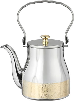 إبريق شاي ستانلس استيل السيف غاليري، 1.2 لتر - فضي ذهبي product image