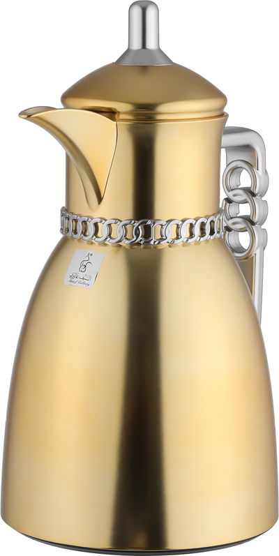 طقم ترامس بيان السيف غاليري، 0.7 / 1 لتر، 2 قطعة، حافظة داخلية زجاج حراري، يد فضي - ذهبي مطفي product image 8