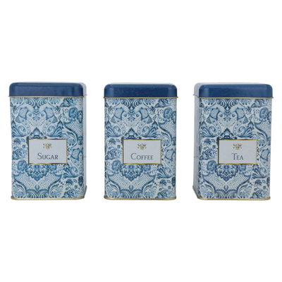 Al Saif Gallery Steel Storage Boxes Set, 3 Pieces - Blue product image 2
