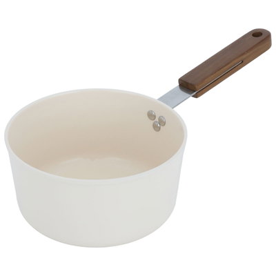 كسرولة سيراميك تورنادو، 18 سم، يد خشب - بيج product image 3