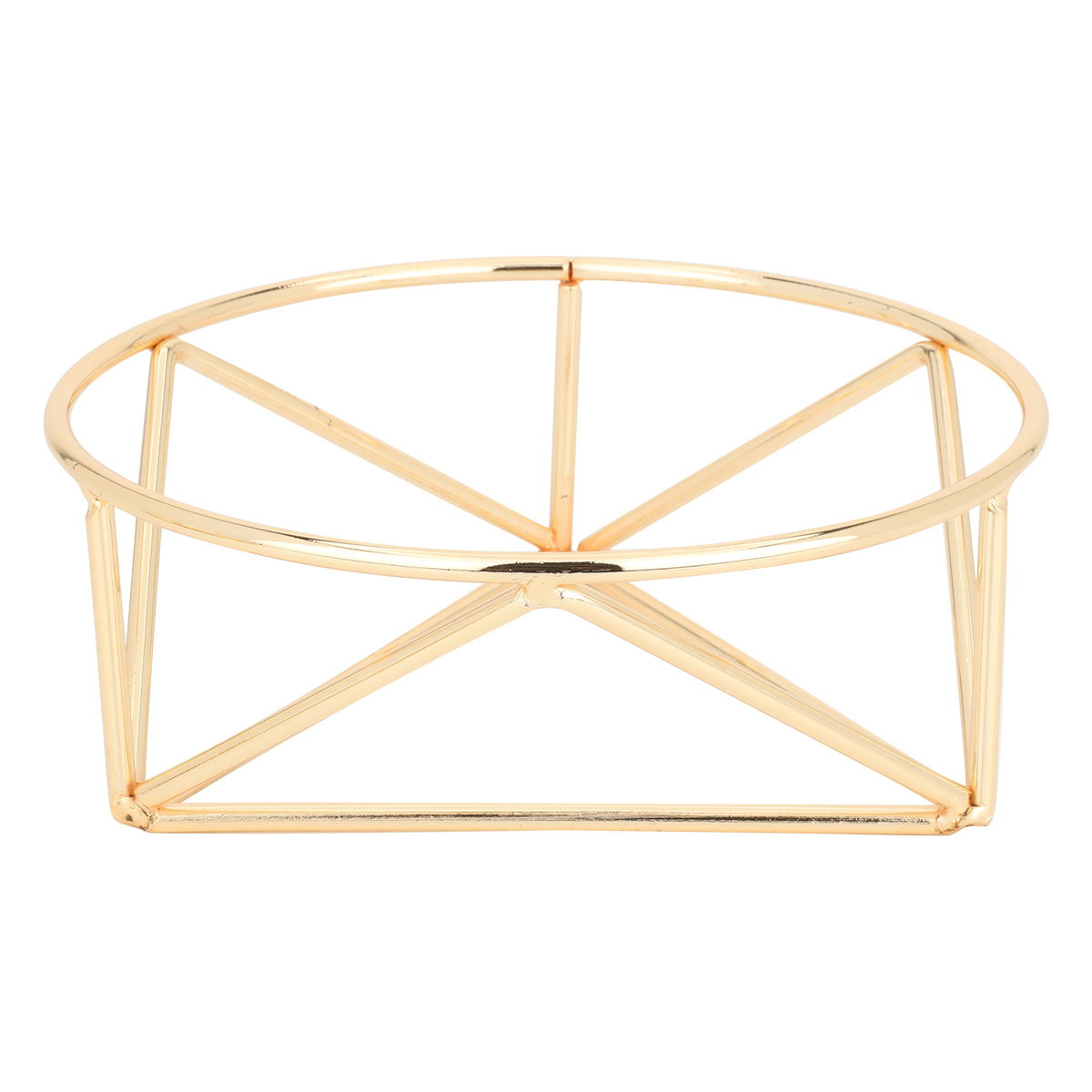 Steel tray with Dania base, 19 x 19 x 7 cm, small, round - gold product image 3