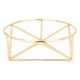 Steel tray with Dania base, 19 x 19 x 7 cm, small, round - gold product image 3