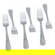 طقم شوك استيل السيف غاليري، 6 قطع - فضي product image 2